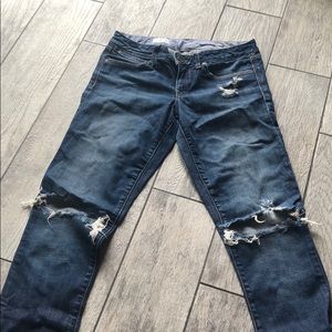 Distressed Gap jeans